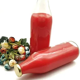 1ST TIME 2 Transparent Glass Solid Water Bottle image 3