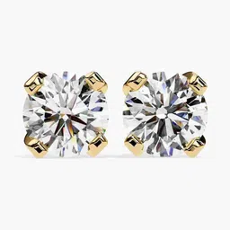 VALANOVA BIS Hallmark 14KT Yellow Gold Diamond Studded Earrings- 1.45 gm-picture-22