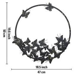 Metalsmith Black Single Piece Wood Abstract Wall Paintings image 5