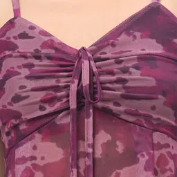 clobug Women Abstract Printed Shoulder Straps Regular Empire Top image 2