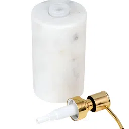 NikkisPride White Abstract Marble Soap Dispenser image 4