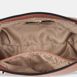 Forever Glam by Pantaloons Colourblocked PU Oversized Structured Shoulder Bag image 4