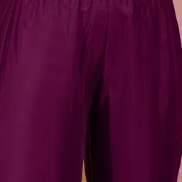 Sangria Women Printed Empire Sequinned Kurta with Trousers & Dupatta image 5