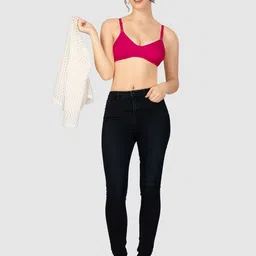Lovable Bra Solid Lightly Padded Super Support Bra image 4