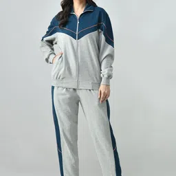 BAESD Color-Blocked Full Sleeve Zipper Tracksuit-picture-12
