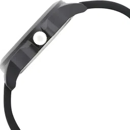 giomex Trendy watch for men & boys Analog Watch - For Men & Women GX-Big Smile Plain Black Silicone Strap image 5