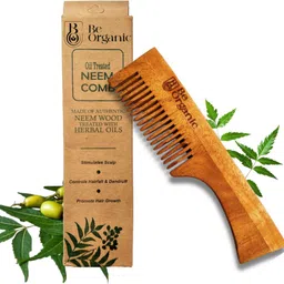 be organic Oil Treated Kacchi Neem Handle Comb-picture-17