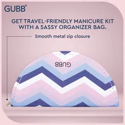 gubb Manicure Kit - Clipper, Scissor, Cuticle Trimmer, 2 Nail Filer & Organizer Bag image 3