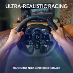 Logitech G923 TRUEFORCE Playstation Edition Gaming Steering Wheel+Driving Force Shifter with Real Simulator 900° Rotation with Dual-Motor Vibrating Force Feedback image 4
