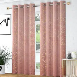 home sazawat 152 cm (5 ft) Window Velvet Room Darkening Curtain (Pack Of 2) image 3