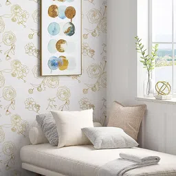 fokrim Decorative White Wallpaper image 3