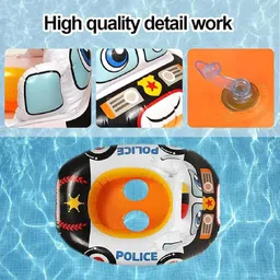 shreeji gift Swimming Ring for Kids – Colorful Swim Tube for Children Ages 1-2 | Durable Inflatable Swimming Tube & Swim Ring for Kids Pool Fun (74 x 58 cm) Swim Floatation Belt image 2