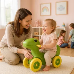 My Pet Push Pony Ride On for kids With Curved Seat and Four Wheels-image-90