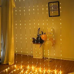 ™160 LED 25 METER Waterfall Curtain String Led Light Warm White Candle-image-68