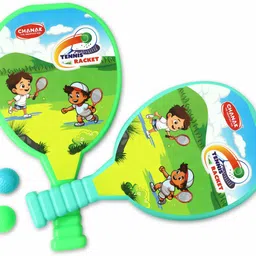 333mart Plastic Tennis Racket for boys and girls Includes 2 Rackets & 2 Balls Multicolor Unstrung Tennis Racquet-picture-28