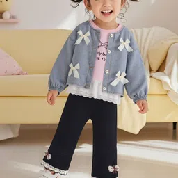 LULU & SKY Girls Printed T-shirt with Trousers-picture-18