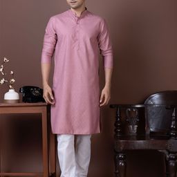 DEVOILER Men Embroidered Pure Cotton Kurta Set-picture-15