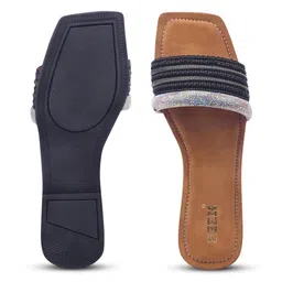 PEEK Women Colourblocked Open Toe Flats image 2