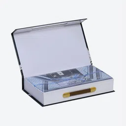 Monte Carlo Blue & Black Geometric Printed 130 TC Queen Bedsheet Set 2.30 m x 2.50 m image 3