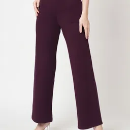 Kraus Jeans Women Wide Leg High-Rise Pleated Trousers-image-7