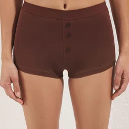 Trendyol Women Pack of 2 Floral Printed Cotton Boxer-Style Briefs image 2