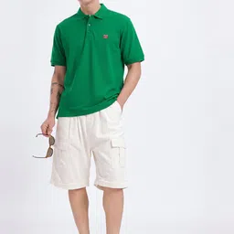 glitchez Polo Collar Short Sleeves Cotton Regular Fit T-shirt image 5