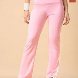 COLOR CAPITAL Women Pack Of 2 Solid High-Waisted Flared Tights image 1