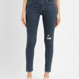 levi's Women's 721 Blue Skinny Fit High Rise Jeans image 1