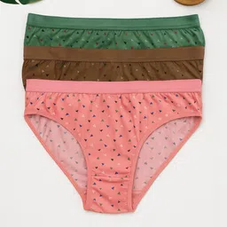 FiveFlag Pack of 3 Printed Mid-Rise Hipster Briefs-picture-14