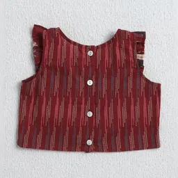 The Magic Wand Girls Printed Ready to Wear Lehenga & image 3