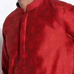 SHOWOFF Men Ethnic Motifs Regular Kurta with Trousers image 2