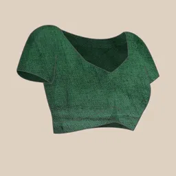 KALINI Georgette Flower Printed Saree With Unstitched Blouse Piece image 4