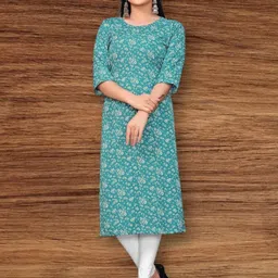 MANTRA DESIGNER Women Green Crepe Kurtas-picture-19