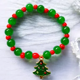 The Roadster Lifestyle Co Men Christmas Tree Charm Beads Bracelet-image-18