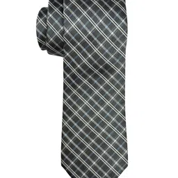 The Tie Hub Men Checkered Silk Neck Tie image 2