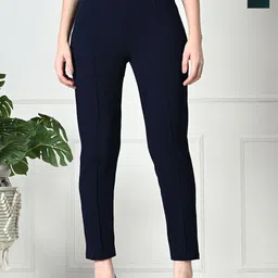 Brainbees Women Pack of 2 Skinny Fit High-Rise Trousers-image-10