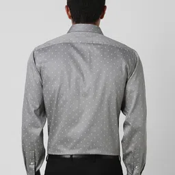 Van Heusen Men Spread Collar Geometric Printed Cotton Formal Shirt image 5