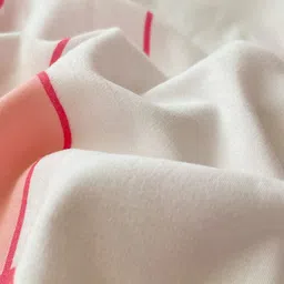 JC HOME Pink & White Solid Polycotton 4 Piece Double King Regular Bedding Set image 4