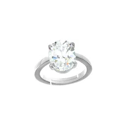 RRVGEM 4.25 Ratti 3.70 KT Round Shape Cubic White Zircon Ring-picture-13