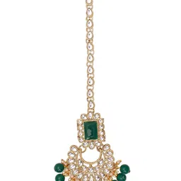 Anouk Kundan Studded Maang Tikka Head Jewellery image 3
