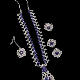 Gyaan Jewels Artificial Stones Studded Necklace Set-picture-12