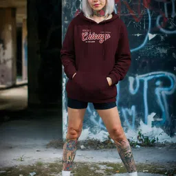 TOGS & TERRE Women Typography Printed Hooded Sweatshirt-picture-31