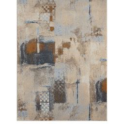 Kaleen India Blue Polypropylene Abstract Anti-Skid Carpets-picture-5