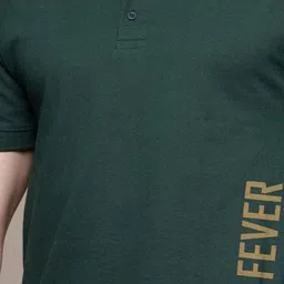 Moda Rapido Men Typography Printed Polo Collar Applique T-shirt image 3