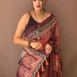 Tasarika Women Ethnic Motifs Chanderi Saree image 2