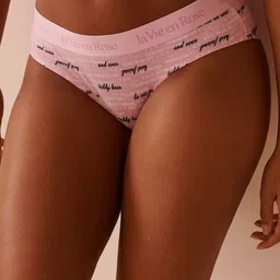 La Vie en Rose Printed Low-Rise Bikini Briefs 20100547-P60340-XS-picture-21