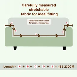 House Of Quirk Triple Seater Jacquard Waterproof Crizzle Pattern Fabric Sofa Cover image 4