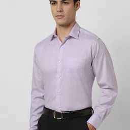 Van Heusen Men Textured Cotton Regular Fit Shirt image 4