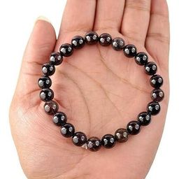 VIBESLE Unisex Red Garnet Stone Elasticated Bracelet-picture-34