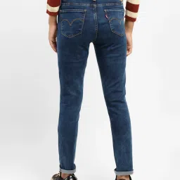 levi's Women's 711 Blue Skinny Fit Mid Rise Jeans image 2